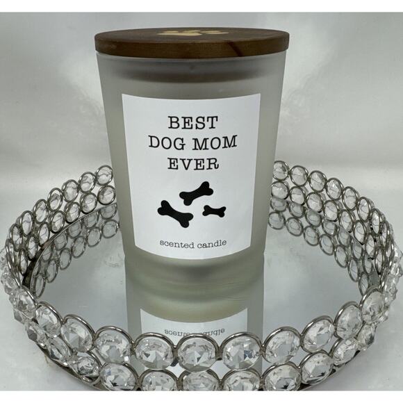 Huntington Home Best Dog Mom Ever Candle~Magnolia & Honeysuckle~16 Oz~Funny Gift - Picture 1 of 4
